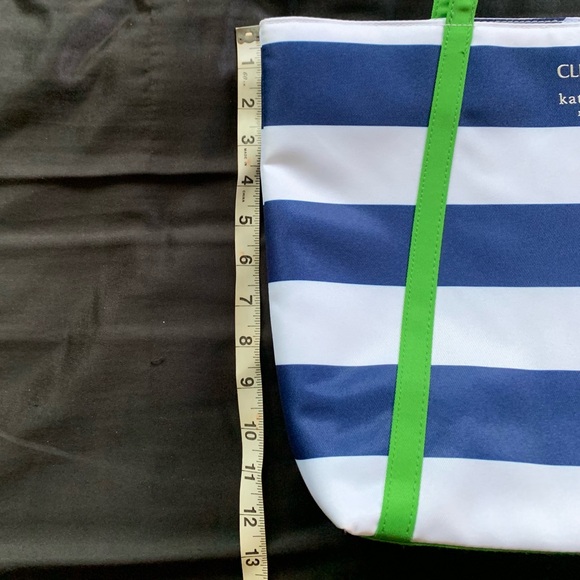 Clinique X Kate Spade Navy Blue and White Striped Tote Bag - Picture 11 of 12
